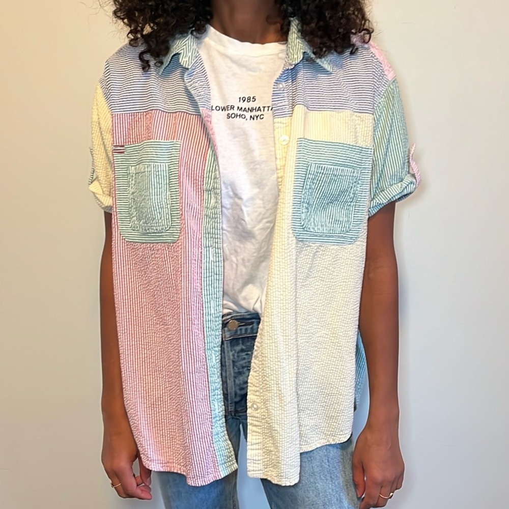 BDG Striped Button Down